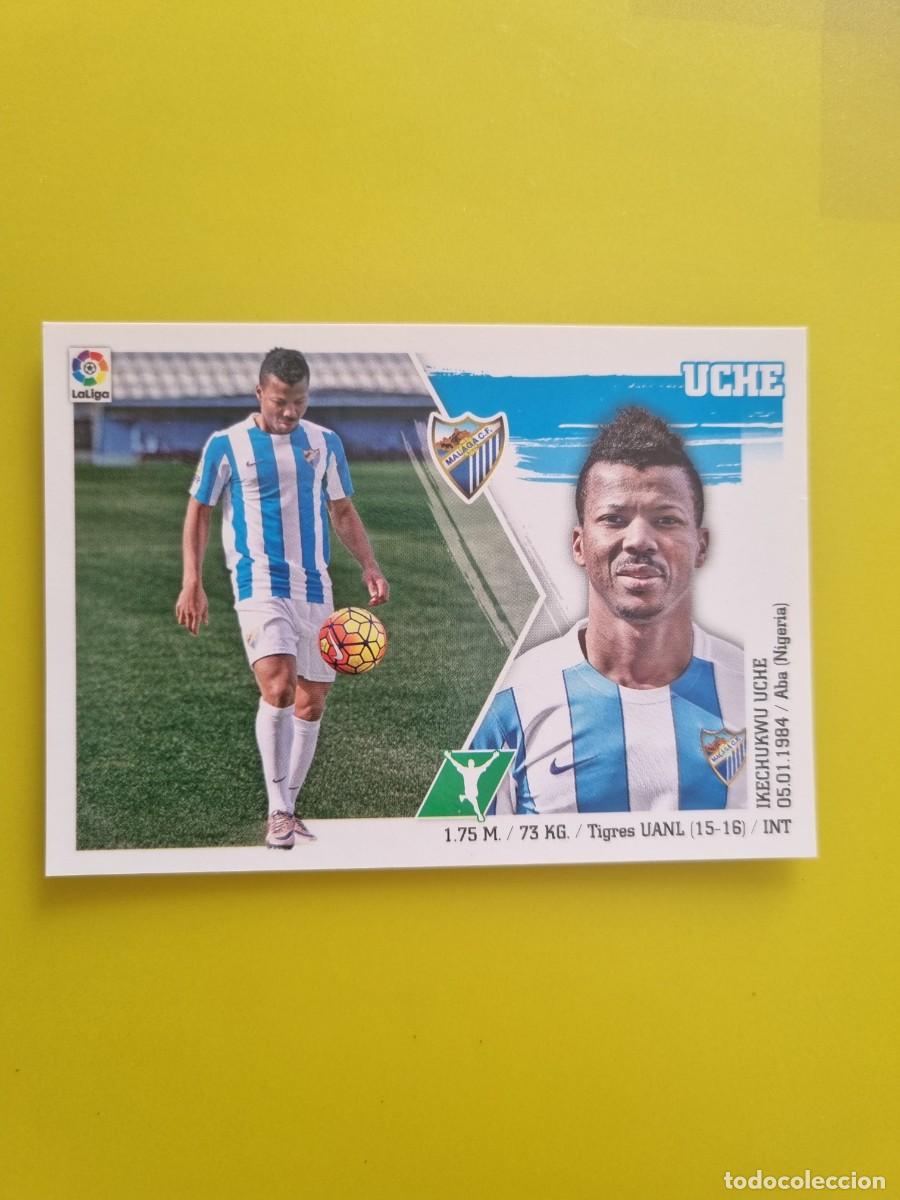 Cromos de f&uacute;tbol: MERCADO INVIERNO ACTUALIZACION ESTE 15 16 2015 2016 SIN PEGAR UCHE MALAGA N&ordm;26 AR926