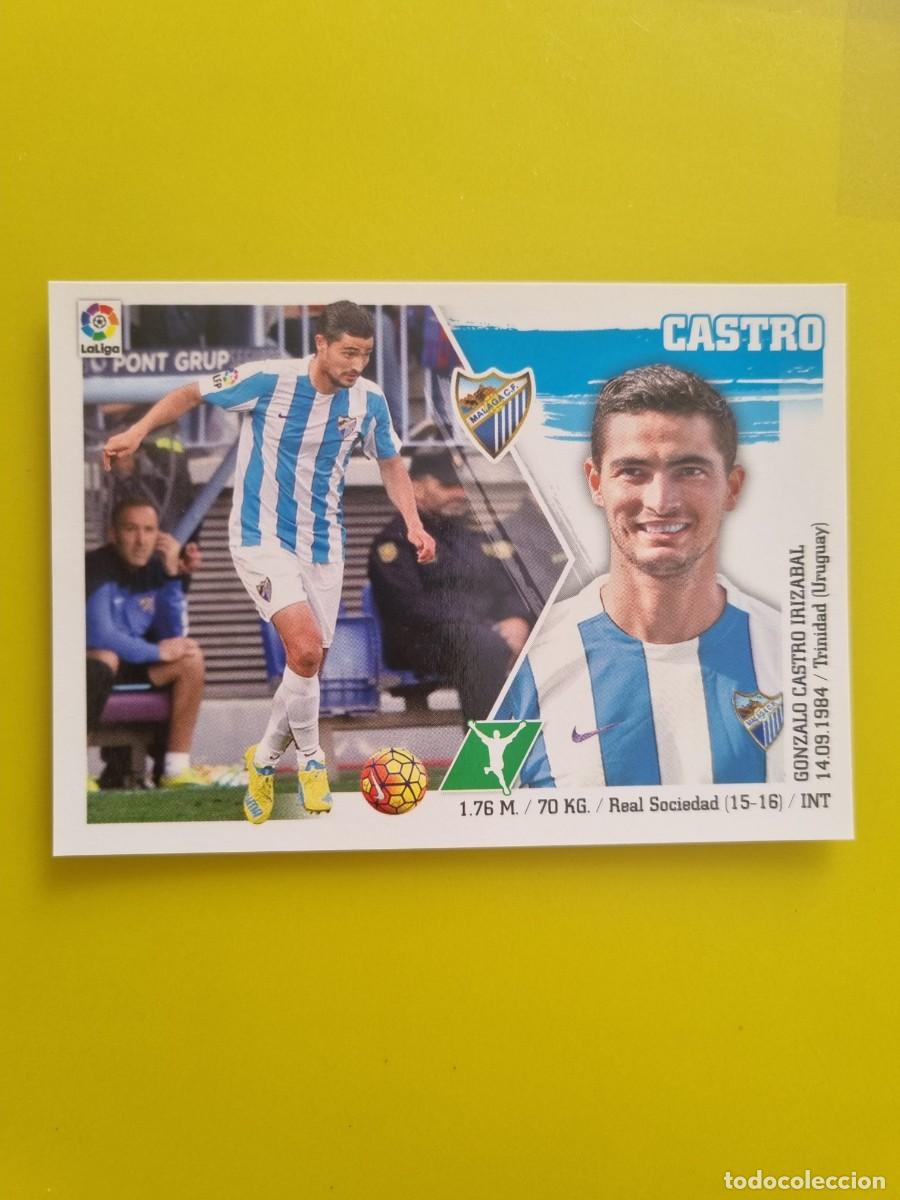 Cromos de f&uacute;tbol: MERCADO INVIERNO ACTUALIZACION ESTE 15 16 2015 2016 SIN PEGAR CASTRO MALAGA N&ordm;27 AR926