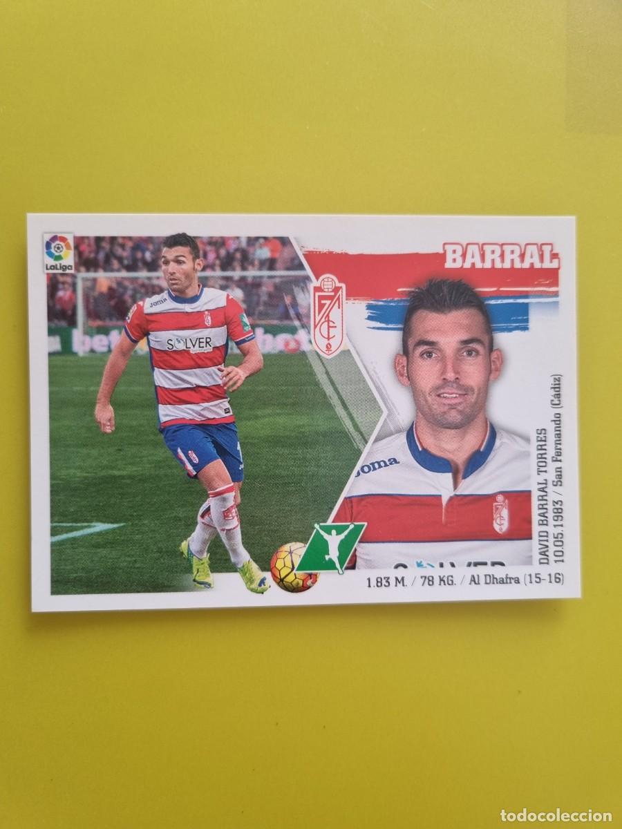 Cromos de f&uacute;tbol: MERCADO INVIERNO ACTUALIZACION ESTE 15 16 2015 2016 SIN PEGAR BARRAL GRANADA N&ordm;17 AR926
