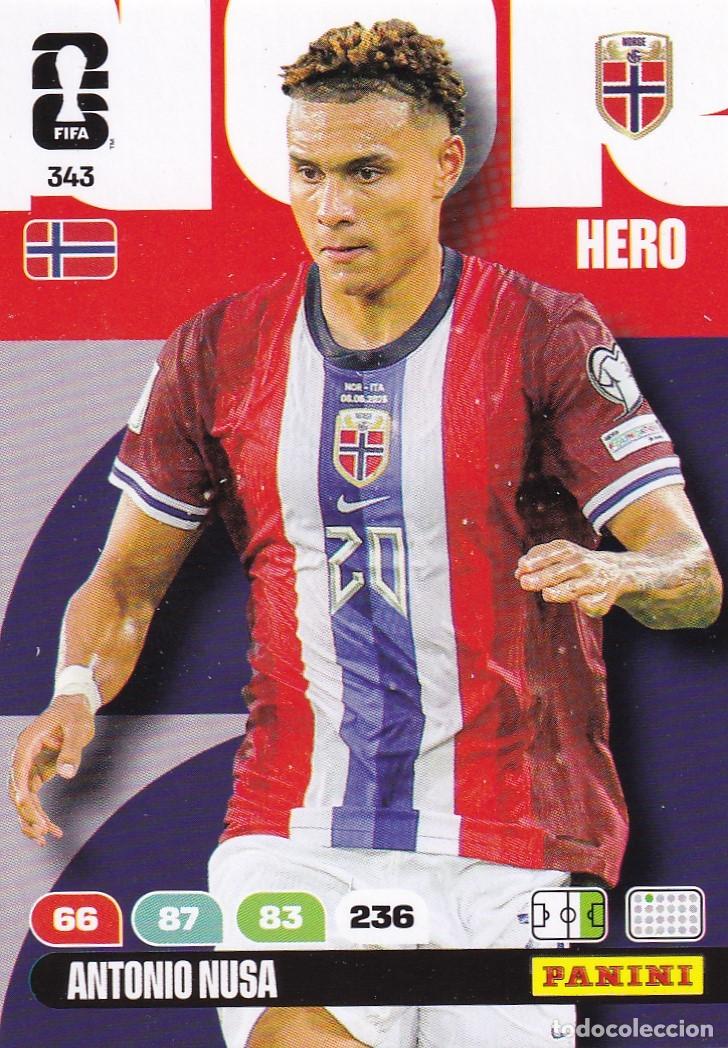 Cromos de f&uacute;tbol: Adrenalyn XL Fifa World Cup 2026 Mundial 26 N&ordm;343 Antonio Nusa