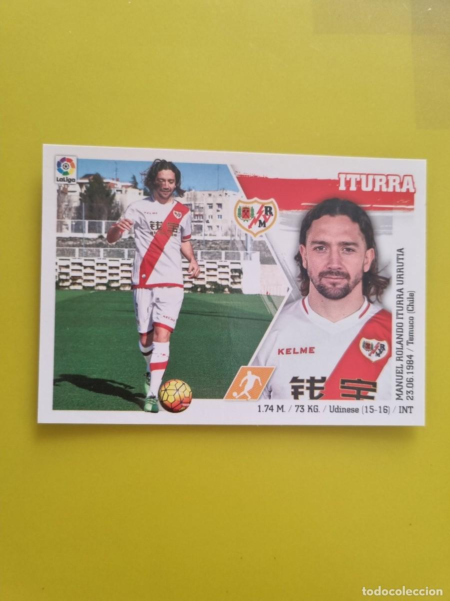 Cromos de f&uacute;tbol: MERCADO INVIERNO ACTUALIZACION ESTE 15 16 2015 2016 SIN PEGAR ITURRA RAYO VALLECANO N&ordm;30 AR926