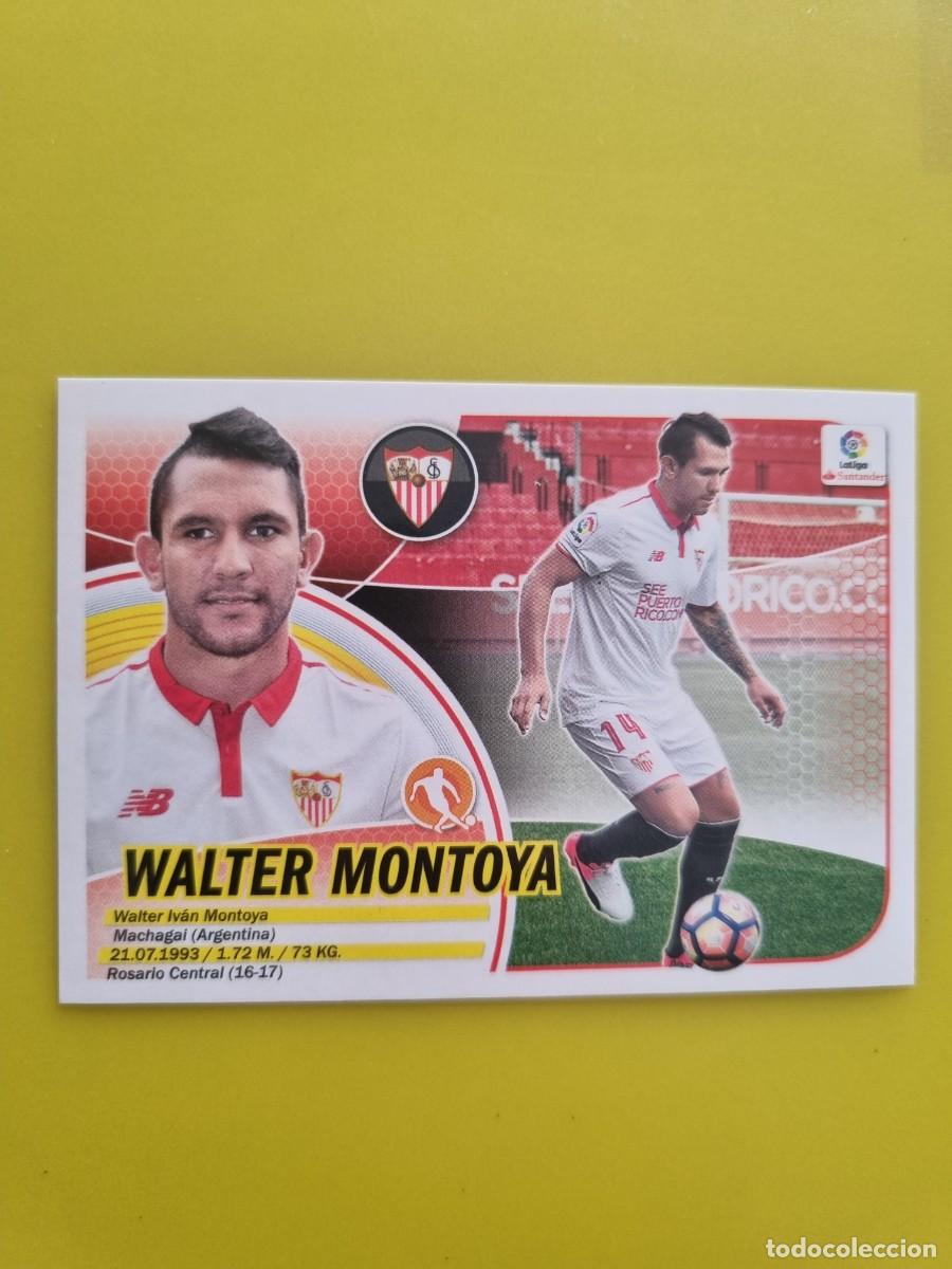 Cromos de f&uacute;tbol: MERCADO INVIERNO ACTUALIZACION ESTE 16 17 2016 2017 SIN PEGAR WALTER MONTOYA SEVILLA N&ordm;33 AR926