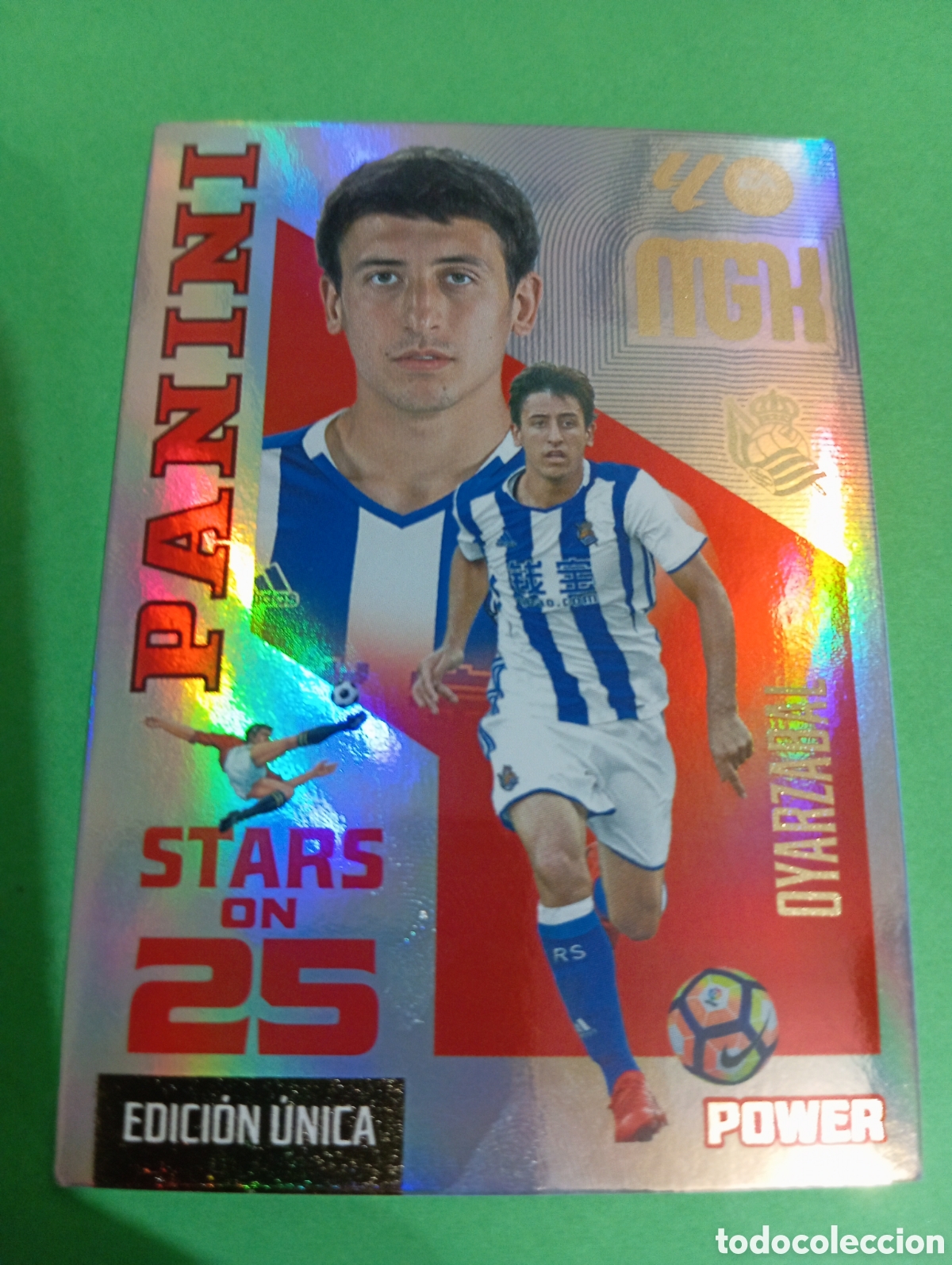 Cromos de f&uacute;tbol: Oyarzabal Real Sociedad STARS ON 25 n&deg;448P / PANINI MEGACRACKS 2026/2027