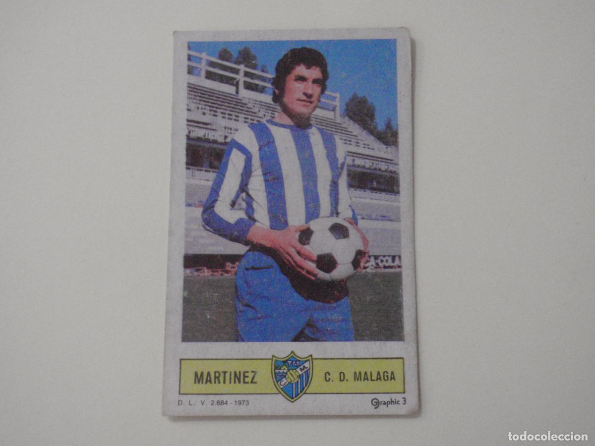 Cromos de f&uacute;tbol: Cromo futbol MART&Iacute;NEZ CD M&aacute;laga. LIGA EDICIONES ESTE 1973 1974. 73 74