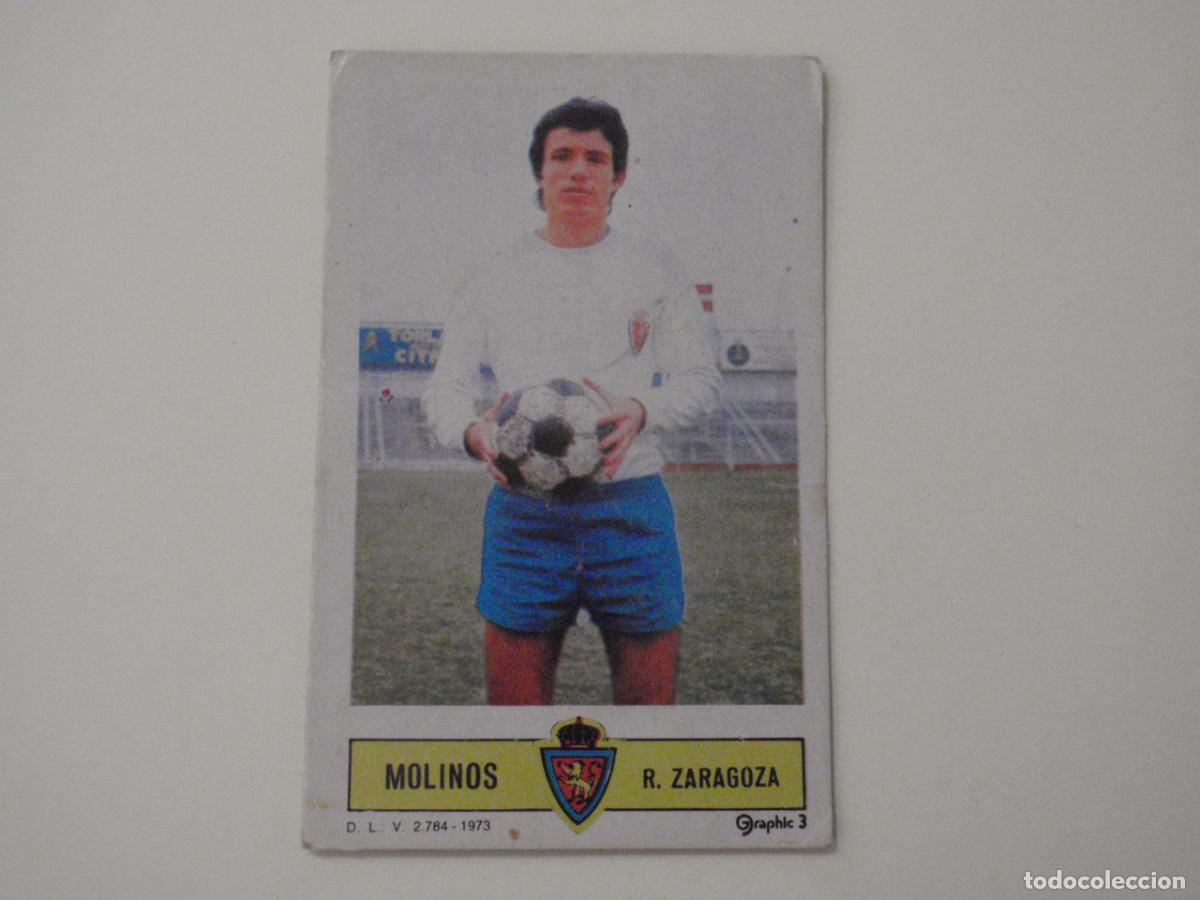 Cromos de f&uacute;tbol: Cromo futbol MOLINOS - Real Zaragoza. LIGA EDICIONES ESTE 1973 1974. 73 74