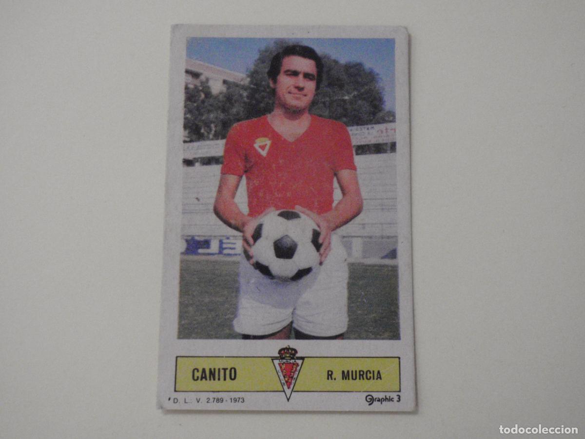 Cromos de f&uacute;tbol: Cromo futbol CANITO - Real Murcia. LIGA EDICIONES ESTE 1973 1974. 73 74