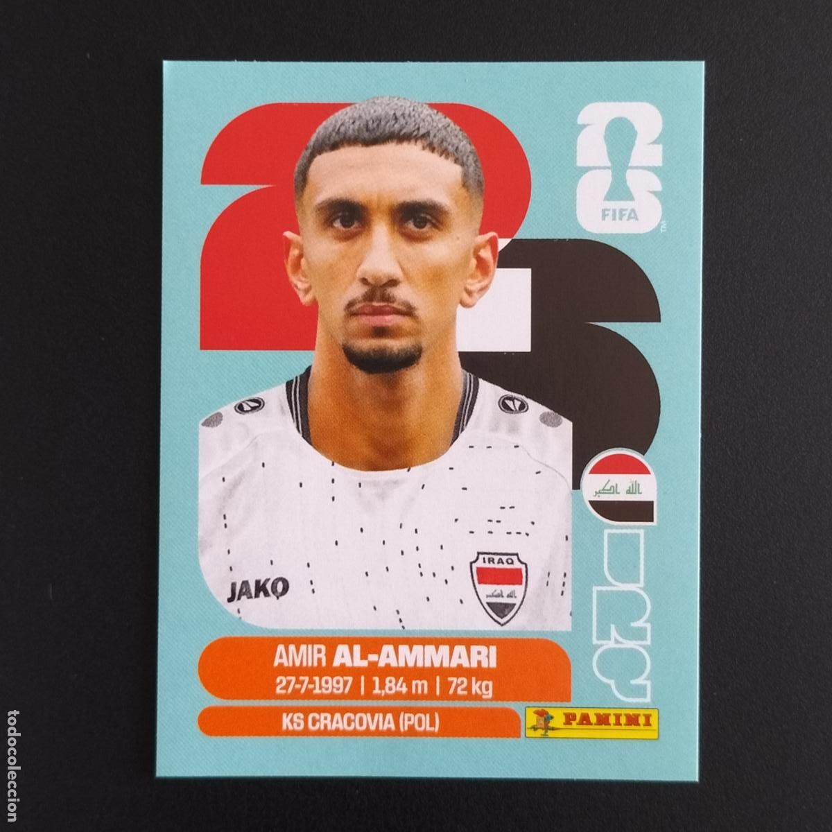 Cromos de f&uacute;tbol: IRQ 10 AMIR AL-AMMARI IRAQ CROMOS STICKER MUNDIAL 26 2026 FIFA WORLD CUP PANINI