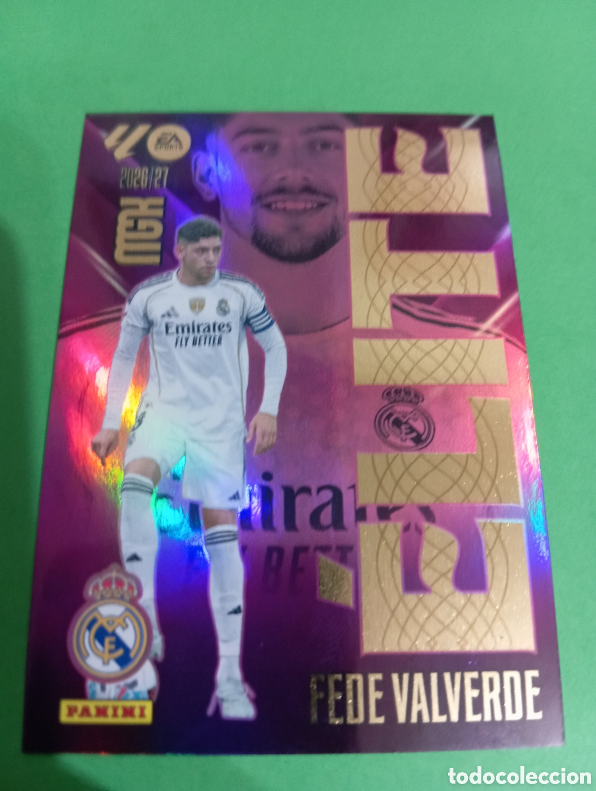 Cromos de f&uacute;tbol: Valverde Real Madrid &Eacute;LITE n&deg;5 / PANINI MEGACRACKS 2026/2027