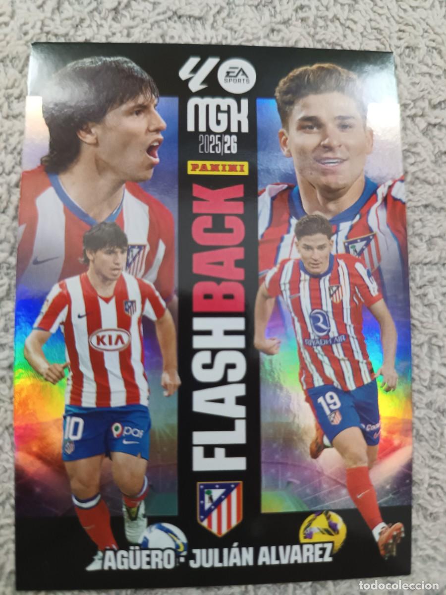 Cromos de f&uacute;tbol: MEGACRACKS 2025-2026 424 AGUERO JULIAN ALVAREZ FLASHBACK