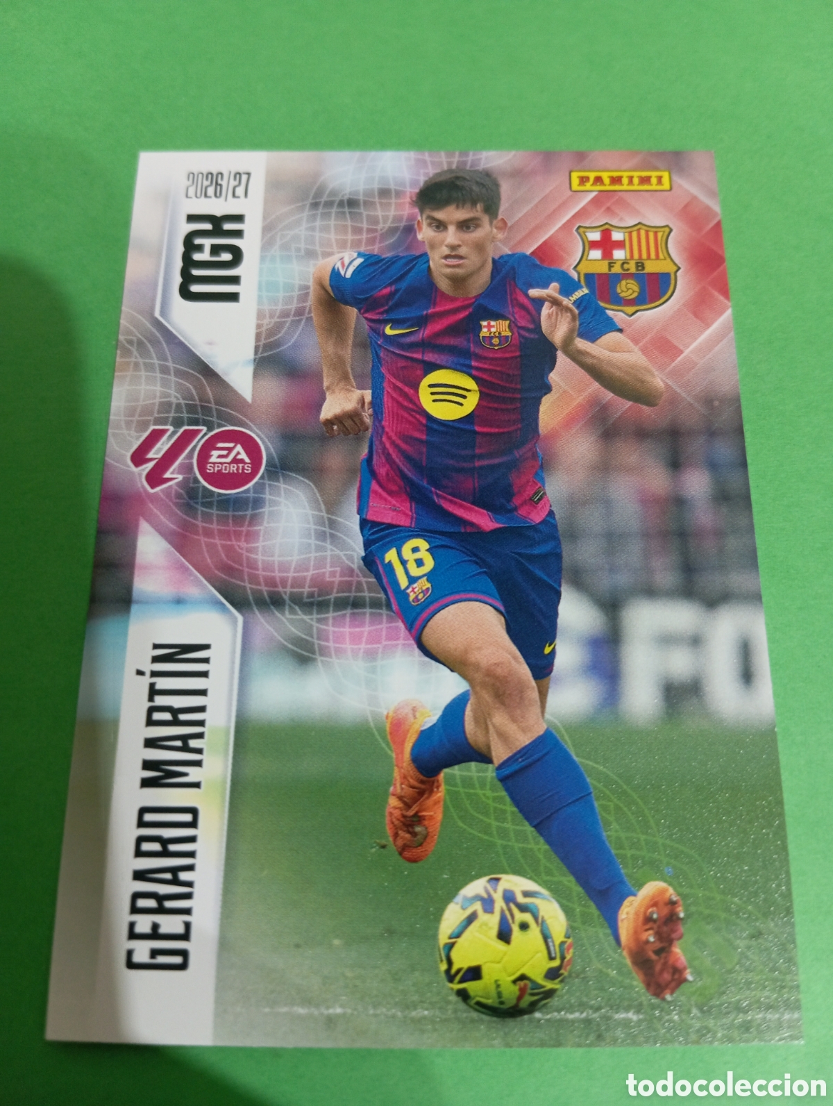 Football Stickers: Gerard Mart&iacute;n Barcelona n&deg;77 / PANINI MEGACRACKS 2026/2027