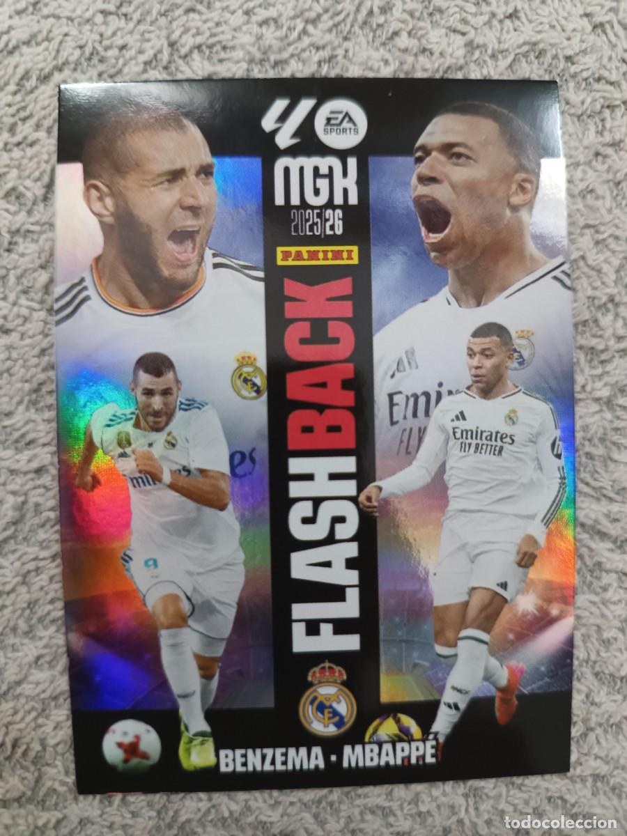 Football Stickers: MEGACRACKS 2025-2026 425 FLASH BACK MBAPPE Y BENZEMA