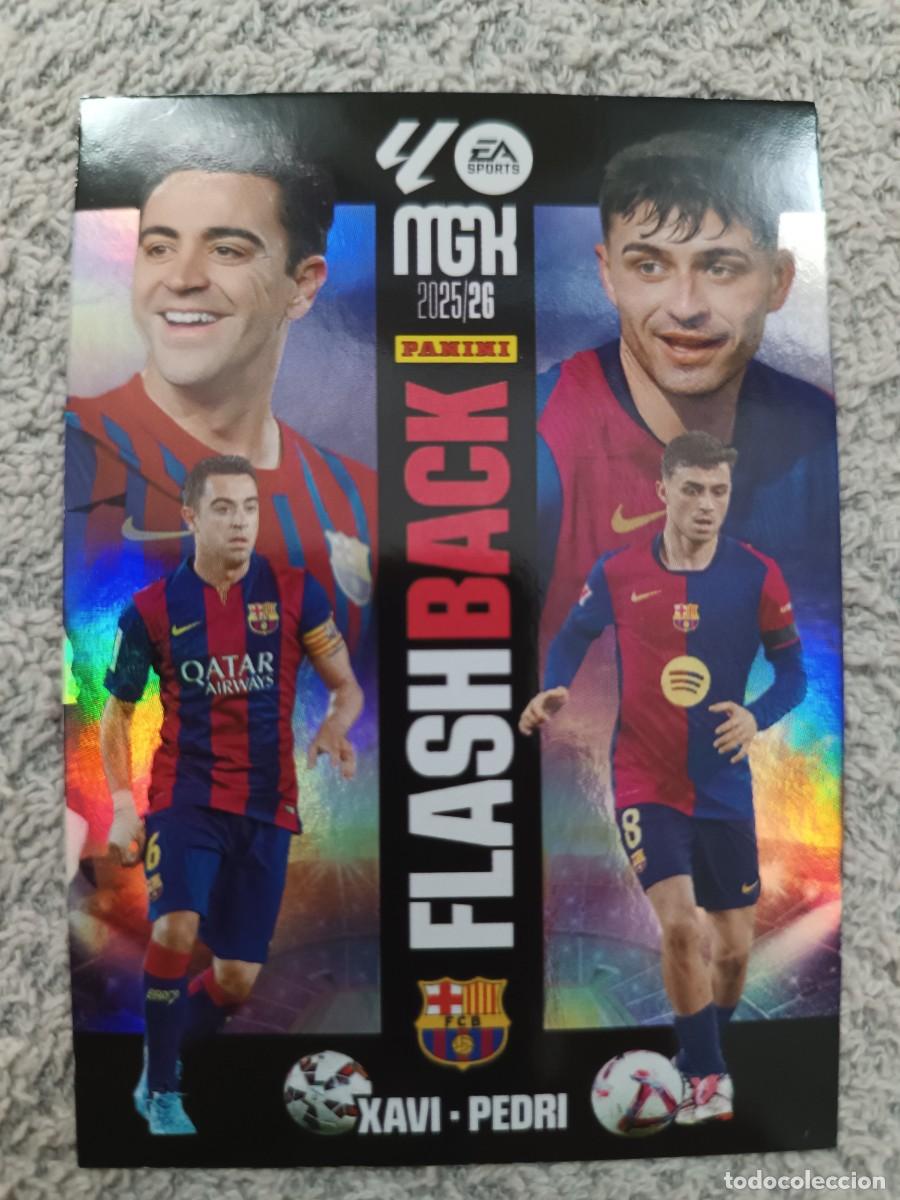 Football Stickers: MEGACRACKS 2025-2026 432 XAVI PEDRI BARCELONA FLASHBACK