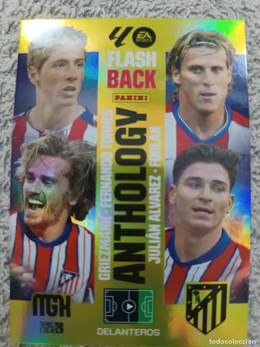 Football Stickers: MEGACRACKS 2025-2026 434 TORRES FORLAN ALVAREZ GRIEZMANN