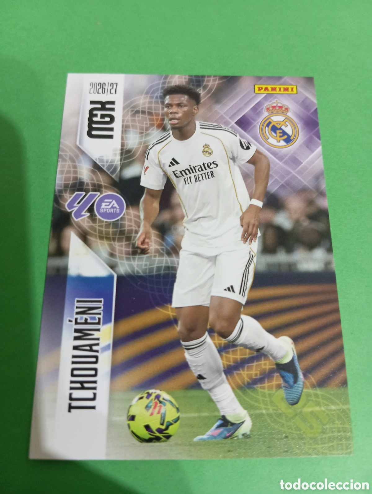 Cromos de f&uacute;tbol: Tchouam&eacute;ni Real Madrid n&deg;225 / PANINI MEGACRACKS 2026/2027