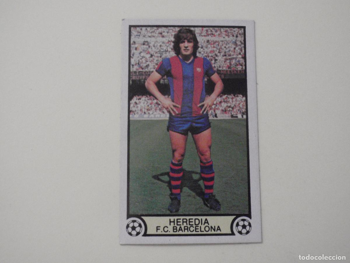 Cromos de f&uacute;tbol: Cromo futbol HEREDIA - FC Barcelona. LIGA EDICIONES ESTE 1979 1980. 79 80