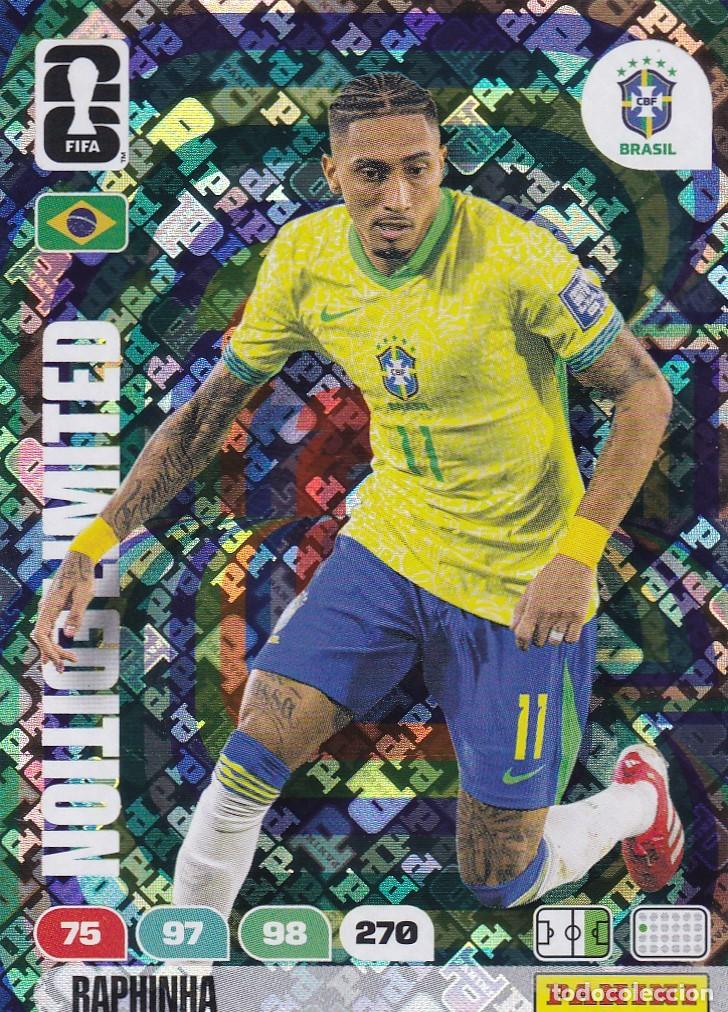 Cromos de f&uacute;tbol: Adrenalyn XL Fifa World Cup 2026 Mundial 26 E. L. Edicion Limitada Raphinha