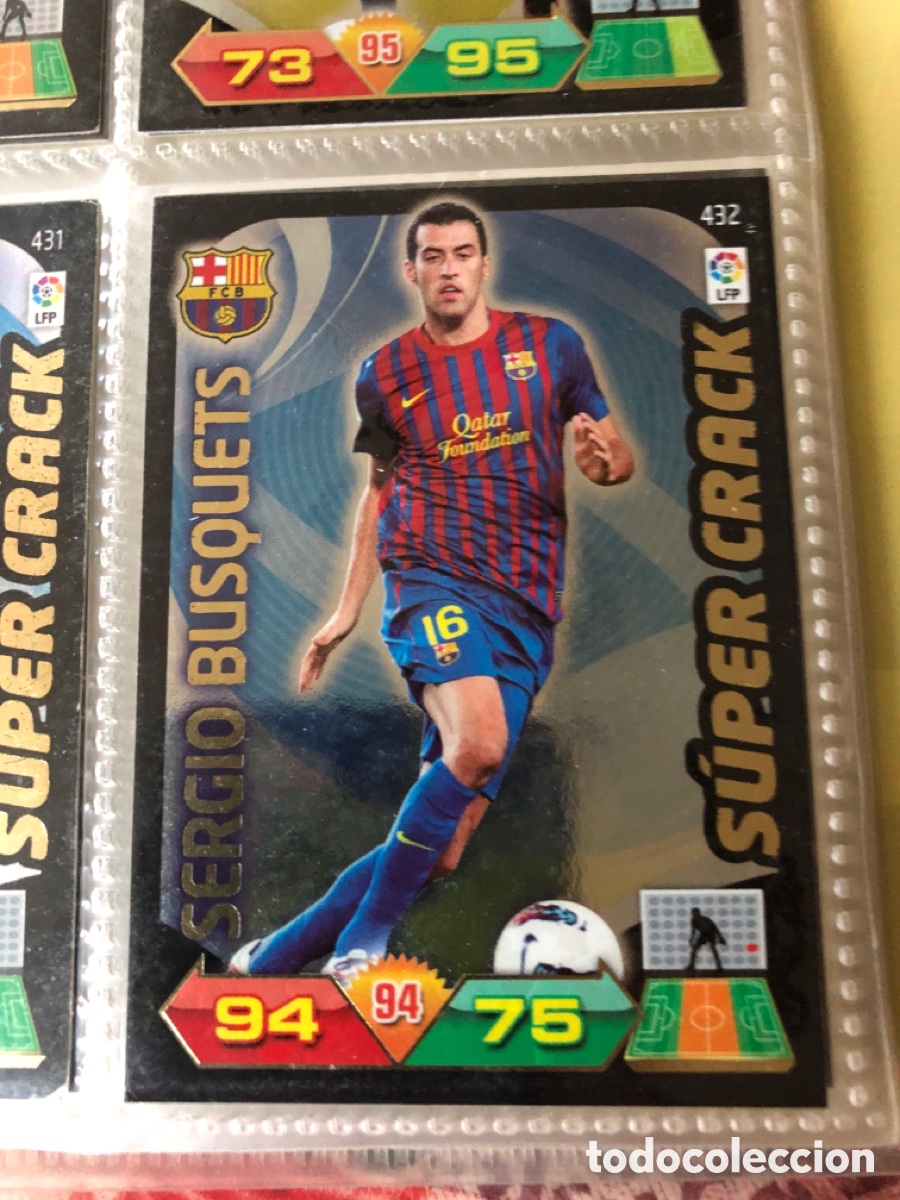Cromos de f&uacute;tbol: ADRENALYN 2011 2012 11 12 - PANINI - 432 SERGIO BUSQUETS ( SUPERCRACK ) - FC. BARCELONA