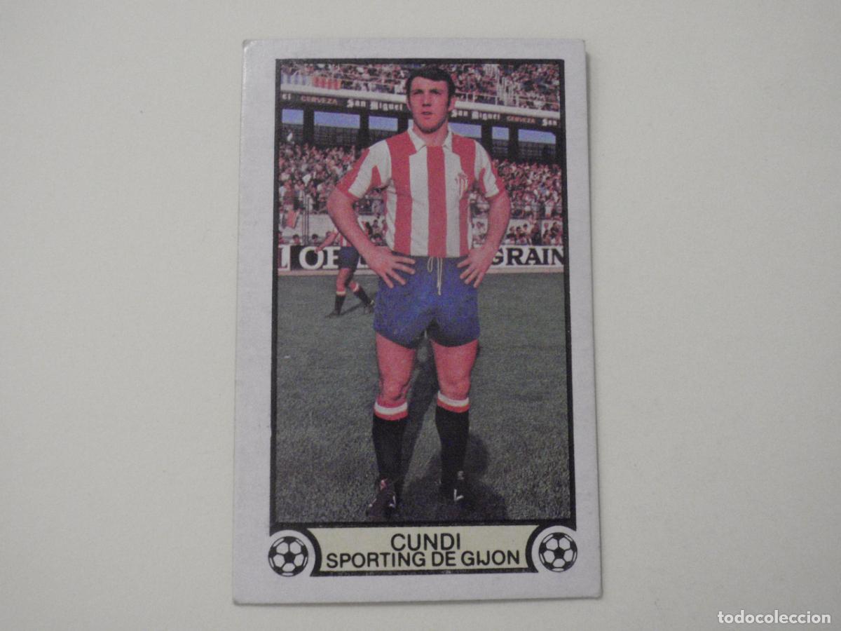 Cromos de f&uacute;tbol: Cromo futbol CUNDI - Sporting de Gij&oacute;n. LIGA EDICIONES ESTE 1979 1980. 79 80