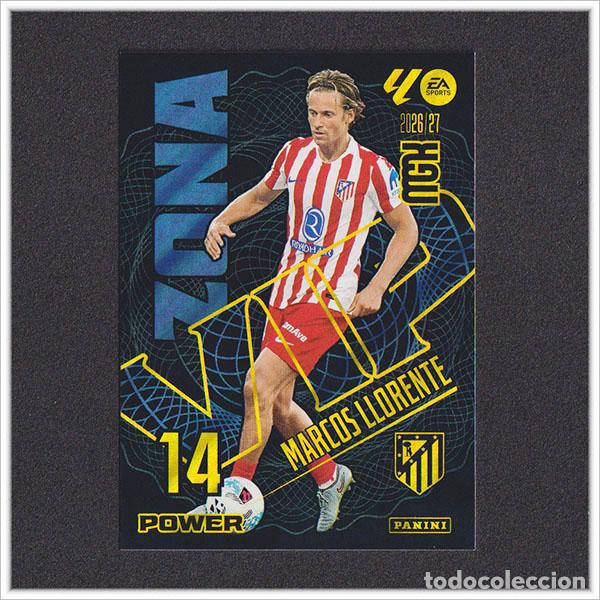 Cromos de f&uacute;tbol: MEGACRACKS 2026 2027 26 27 PANINI MARCOS LLORENTE 401 403P ZONA VIP POWER ATL&Eacute;TICO MADRID LIGA MGK