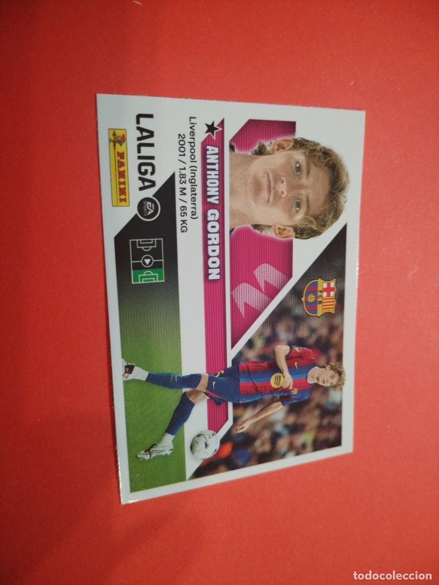 Cromos de f&uacute;tbol: ESTE 2026 2027 FICHAJE N 24 GORDON DEL BARCELONA