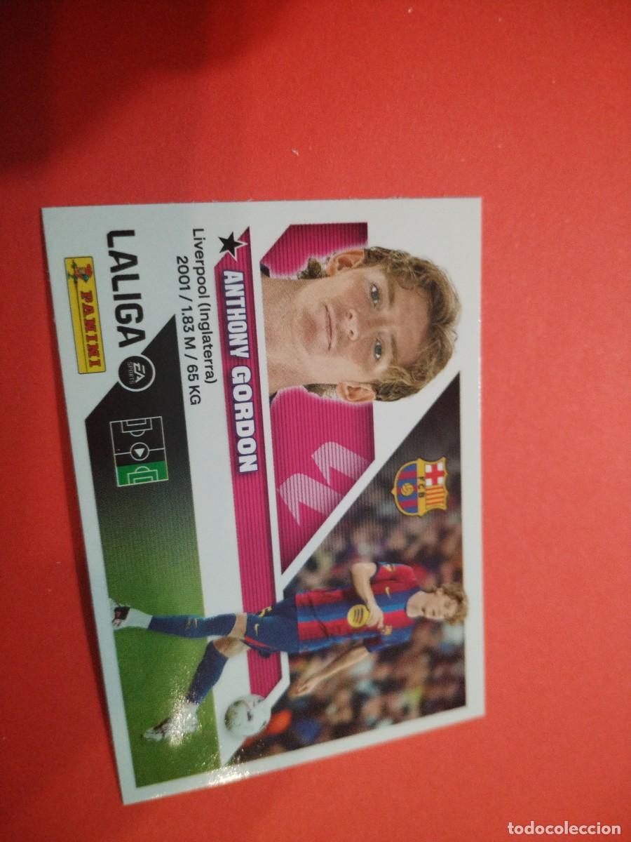 Cromos de f&uacute;tbol: ESTE 2026 2027 FICHAJE N 24 GORDON DEL BARCELONA