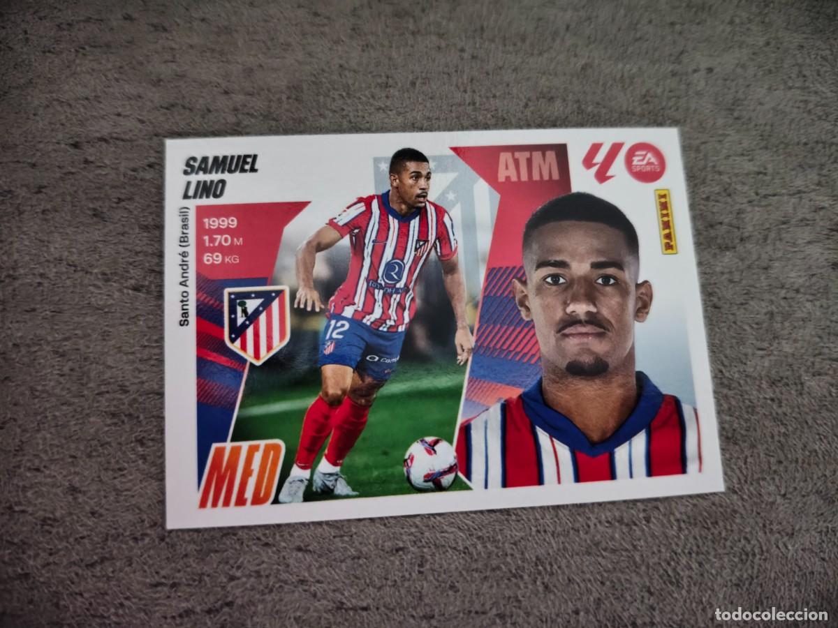 Cromos de f&uacute;tbol: Cromo 15 SAMUEL LINO ATL&Eacute;TICO DE MADRID. Colecci&oacute;n LALIGA F&uacute;tbol 2025-2026 PANINI Nuevo