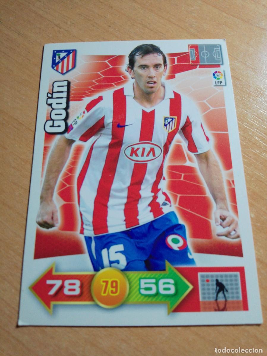 Cromos de f&uacute;tbol: GODIN DEL ATLETICO DE MADRID 10 11 ADRENALYN XL 2010 2011 PANINI