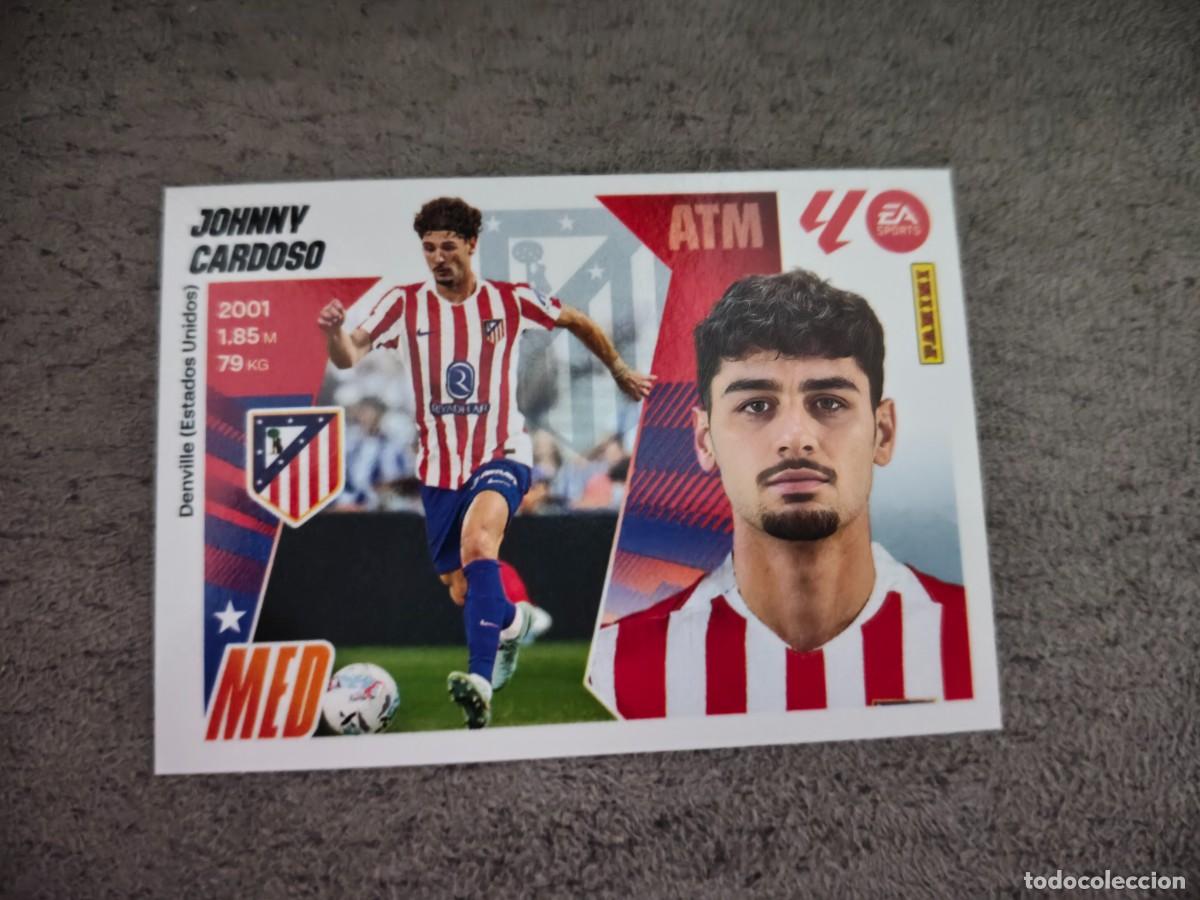 Cromos de f&uacute;tbol: Cromo 16 JOHNNY CARDOSO ATL&Eacute;TICO DE MADRID. Colecci&oacute;n LALIGA F&uacute;tbol 2025-2026 PANINI Nuevo