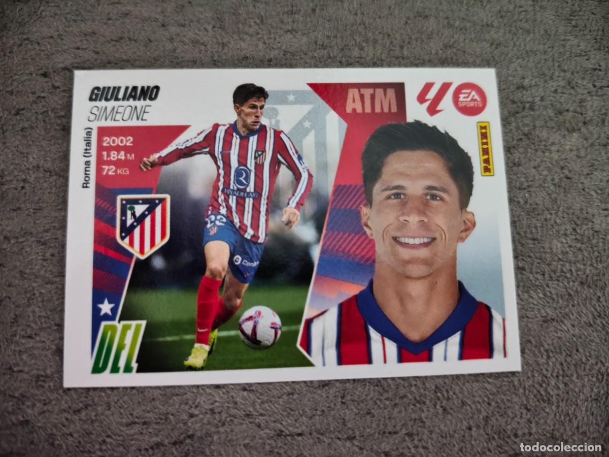 Cromos de f&uacute;tbol: Cromo 17 GIULIANO SIMEONE ATL&Eacute;TICO DE MADRID. Colecci&oacute;n LALIGA F&uacute;tbol 2025-2026 PANINI Nuevo