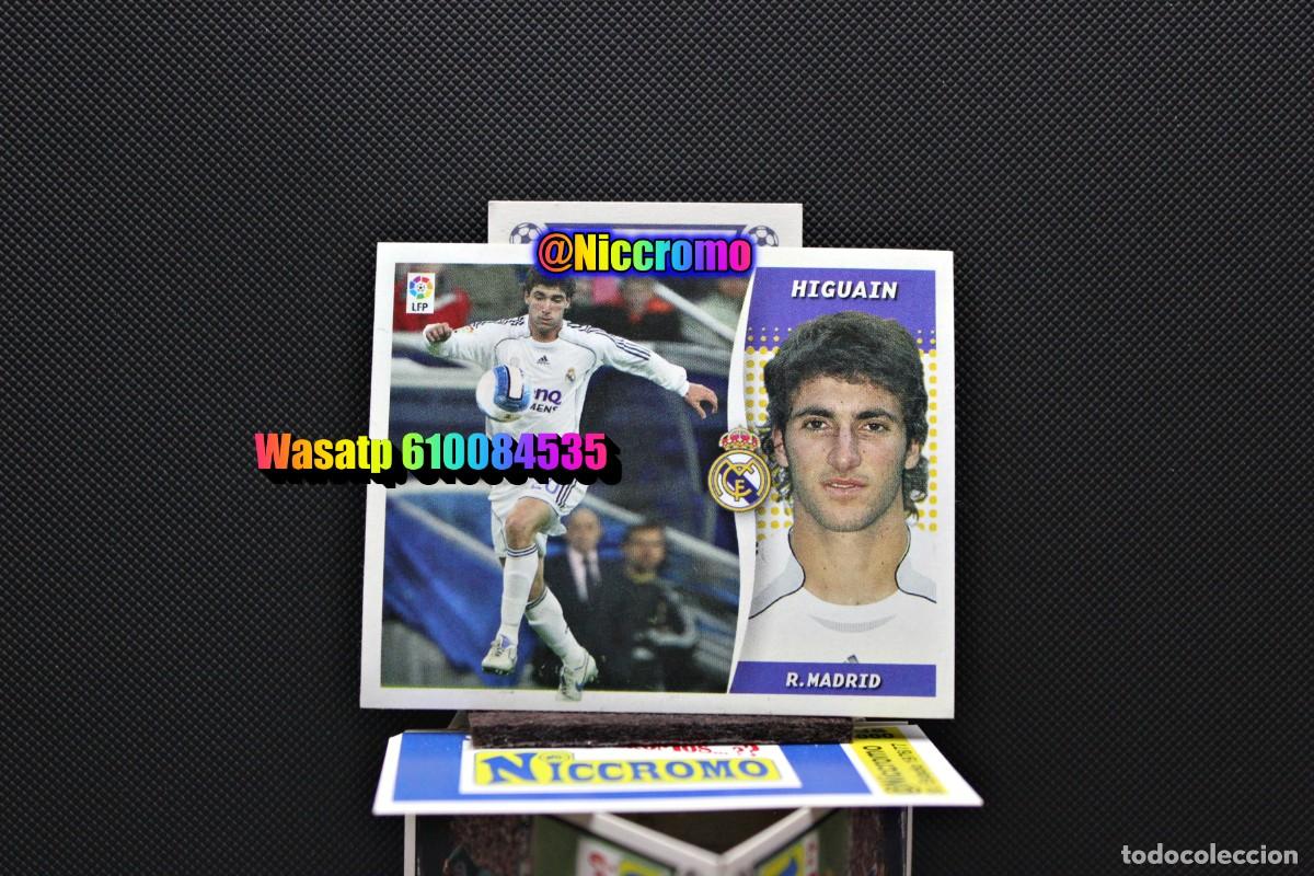 Cromos de f&uacute;tbol: higuain real madrid 2006 2007 nuevo sin pegar fichaje invierno ampliacion liga futbol 06 07 niccromo