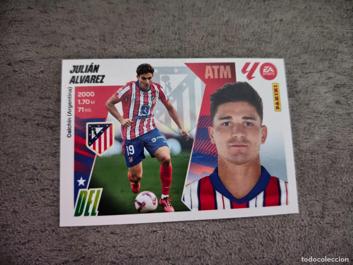 Cromos de f&uacute;tbol: Cromo 19 JULI&Aacute;N &Aacute;LVAREZ ATL&Eacute;TICO DE MADRID. Colecci&oacute;n LALIGA F&uacute;tbol 2025-2026 PANINI Nuevo