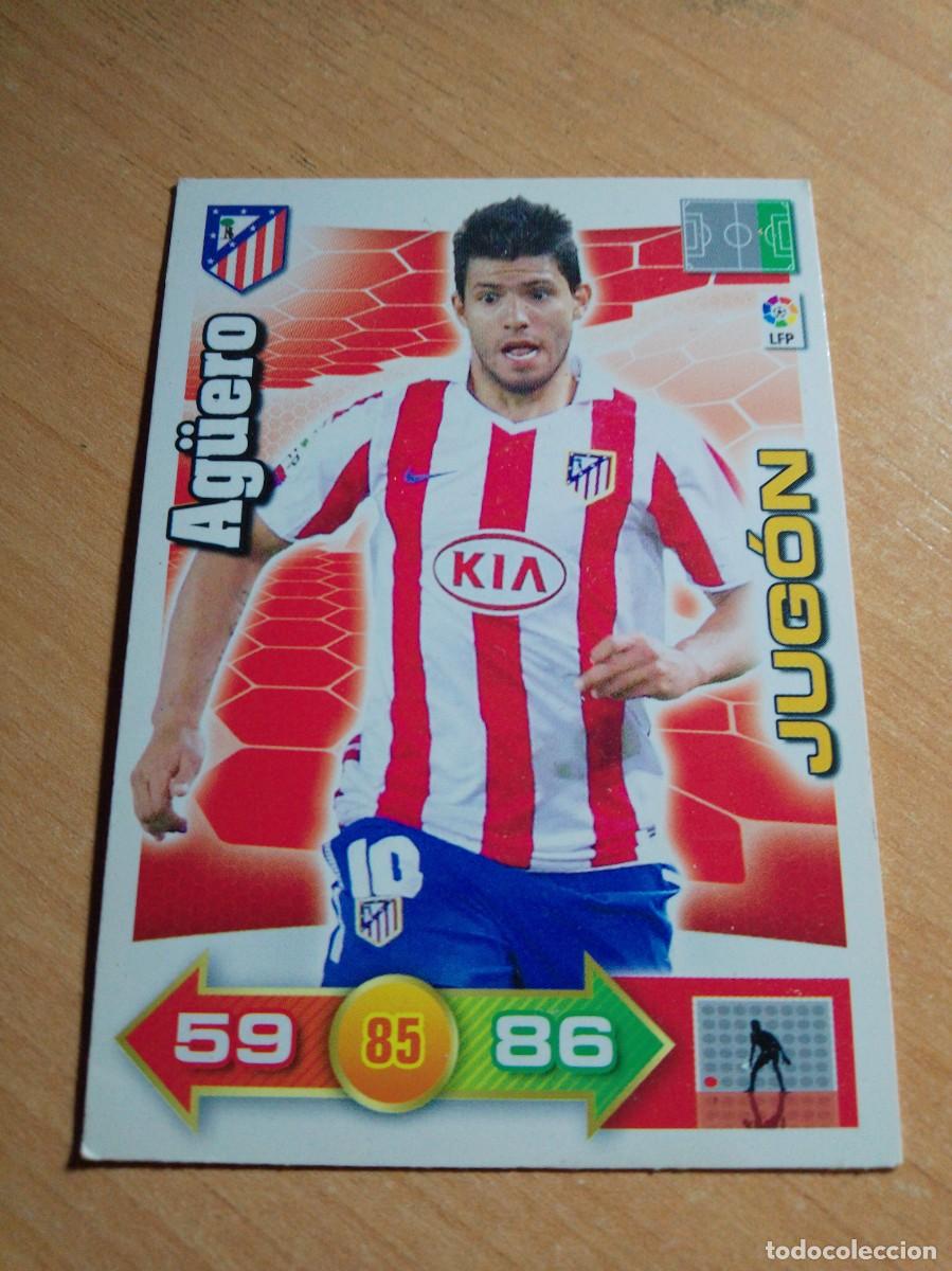Cromos de Futebol: AG&Uuml;ERO JUG&Oacute;N DEL ATLETICO DE MADRID 10 11 ADRENALYN XL 2010 2011 PANINI