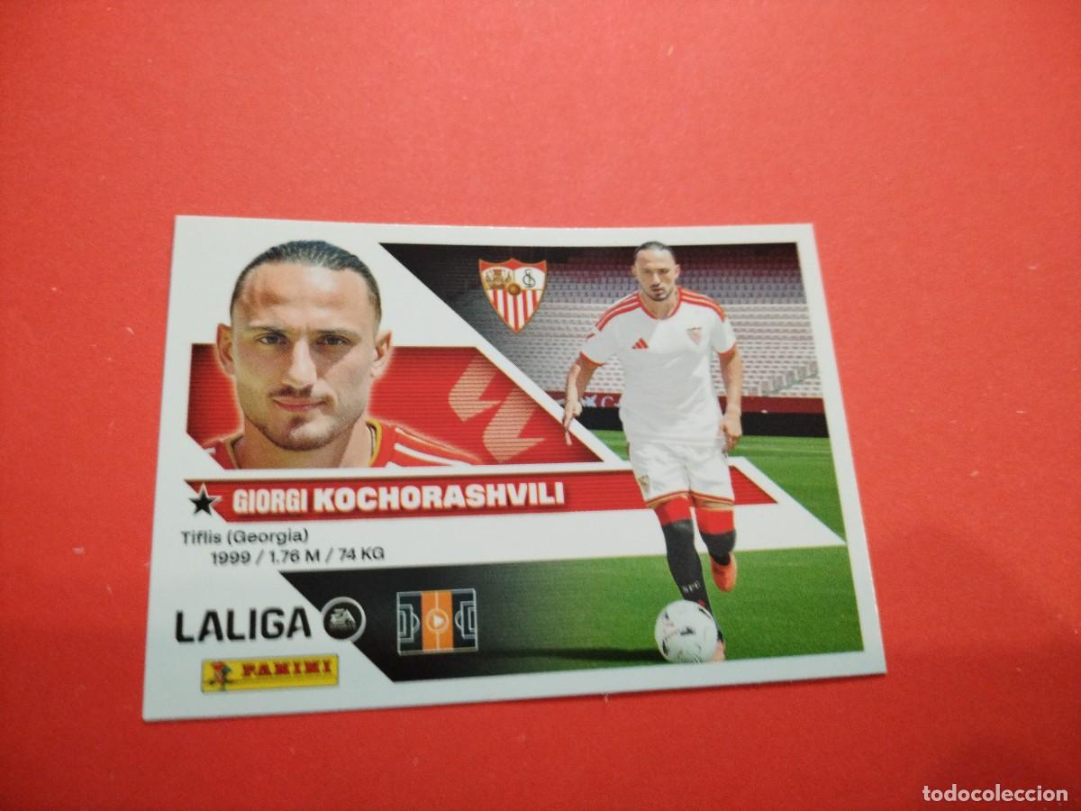 Cromos de f&uacute;tbol: ESTE 2026 2027 FICHAJE N 36 KOCHORASHVILI DEL SEVILLA