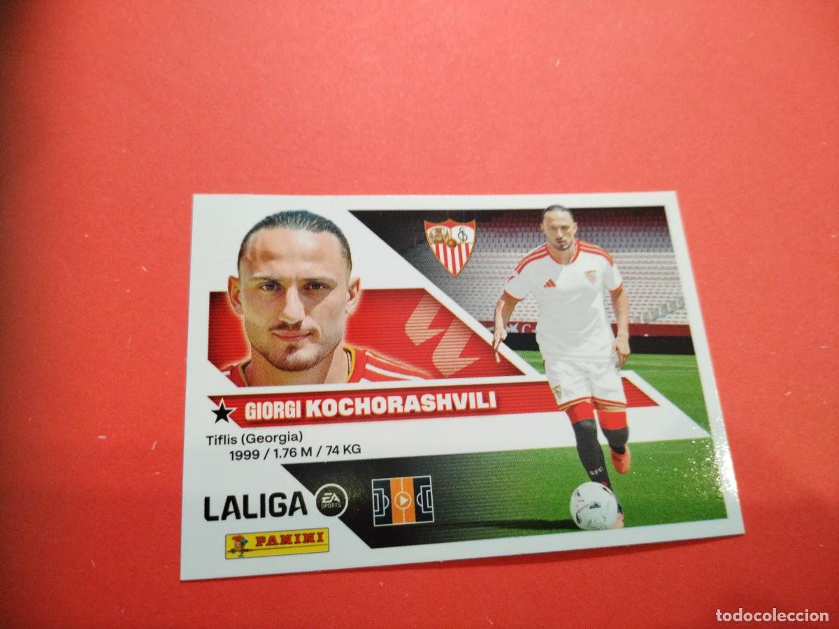 Cromos de f&uacute;tbol: ESTE 2026 2027 FICHAJE N 36 KOCHORASHVILI DEL SEVILLA