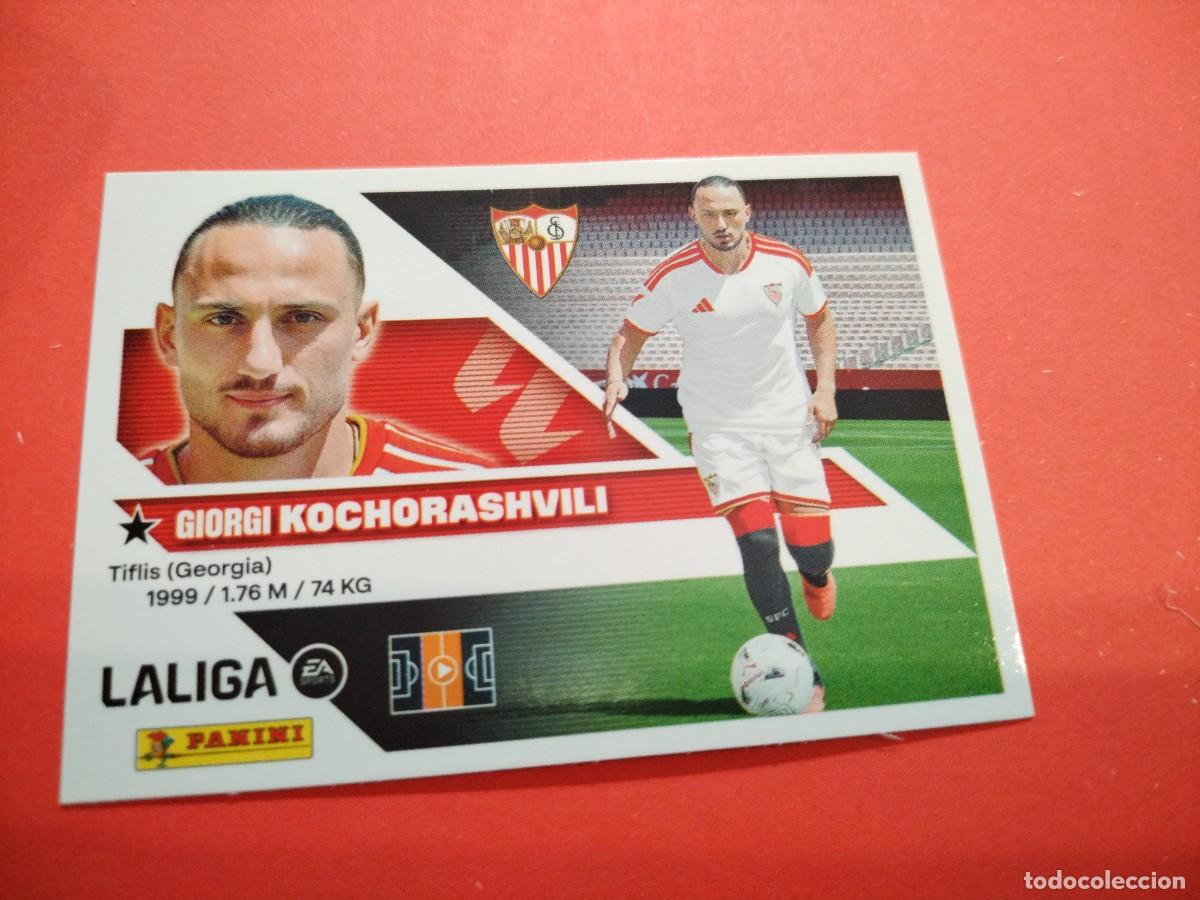 Cromos de f&uacute;tbol: ESTE 2026 2027 FICHAJE N 36 KOCHORASHVILI DEL SEVILLA