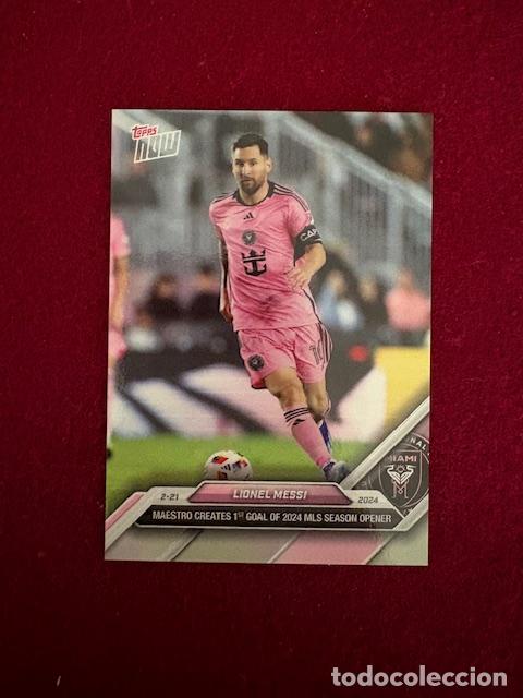 Cromos de f&uacute;tbol: TARJETA TOPPS NOW 2024 - N&deg; 1 - LIONEL MESSI
