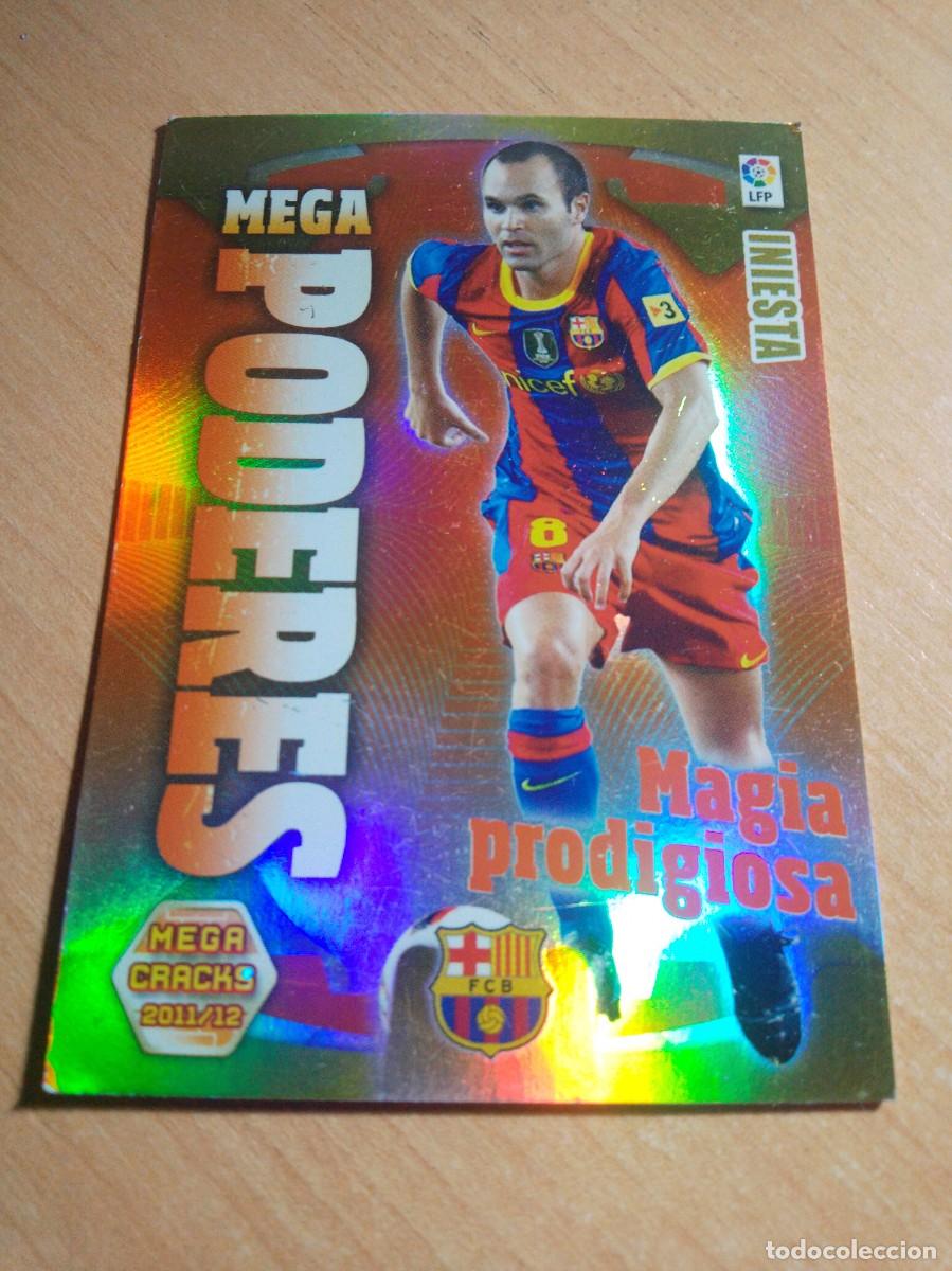 Cromos de f&uacute;tbol: 380 INIESTA MEGA PODERES DEL BARCELONA 11 12 MGK 2011 2012 MEGACRACKS