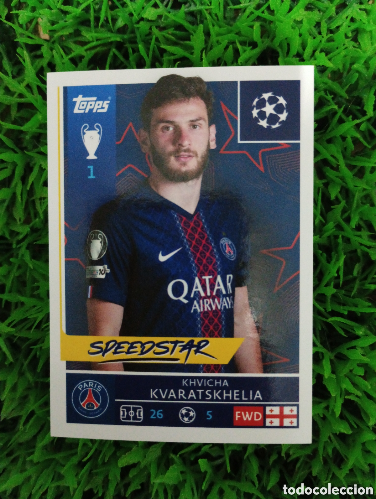 Cromos de f&uacute;tbol: Kvaratskhelia Paris Saint -Germain Champions League 25-26 # 365 NUNCA PEGADO