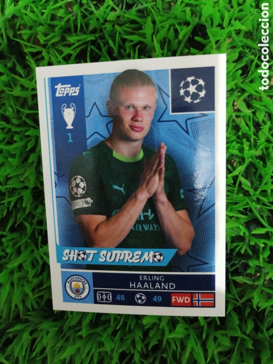 Football Stickers: Haaland Manchester City Champions League 25-26 # 309 NUNCA PEGADO