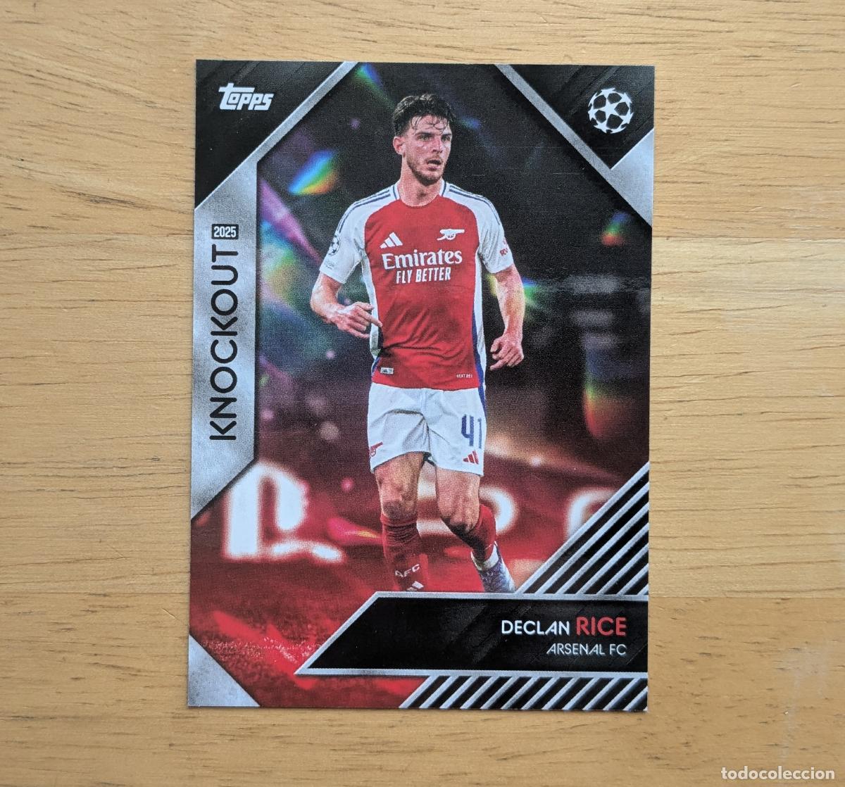 Cromos de f&uacute;tbol: TOPPS KNOCKOUT UCC 2024-2025 - DECLAN RICE - CURRENT PLAYERS - ARSENAL FC