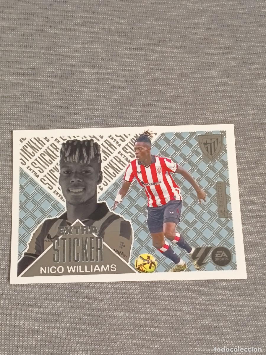 Cromos de f&uacute;tbol: Liga este 26 27 Panini EXTRA STICKER NICO WILLIAMS SILVER PLATA nuevo