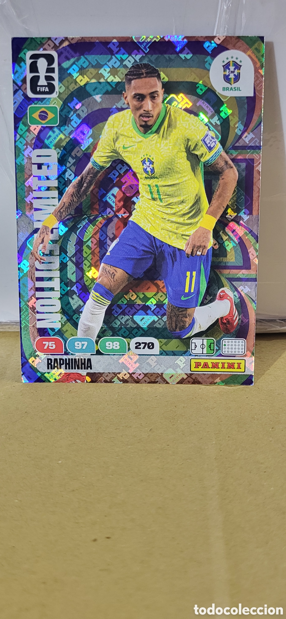 Cromos de f&uacute;tbol: RAPHINHA EDICION LIMITADA EDITION LIMITED BRASIL ADRENALYN FIFA WORLD CUP 2026 PANINI