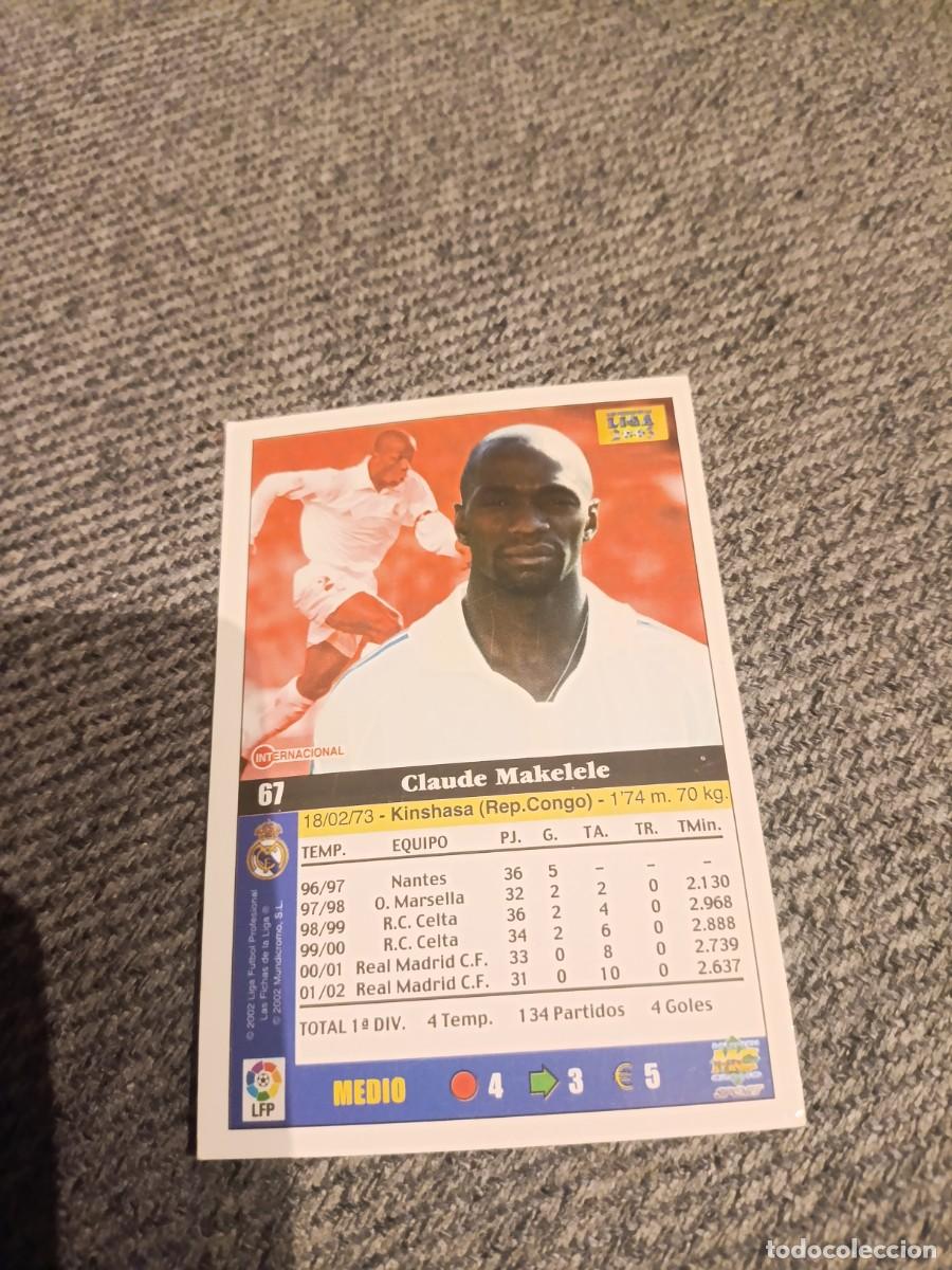 Cromos de f&uacute;tbol: Makelele Real Madrid mundicromo 2003 - Foto 2
