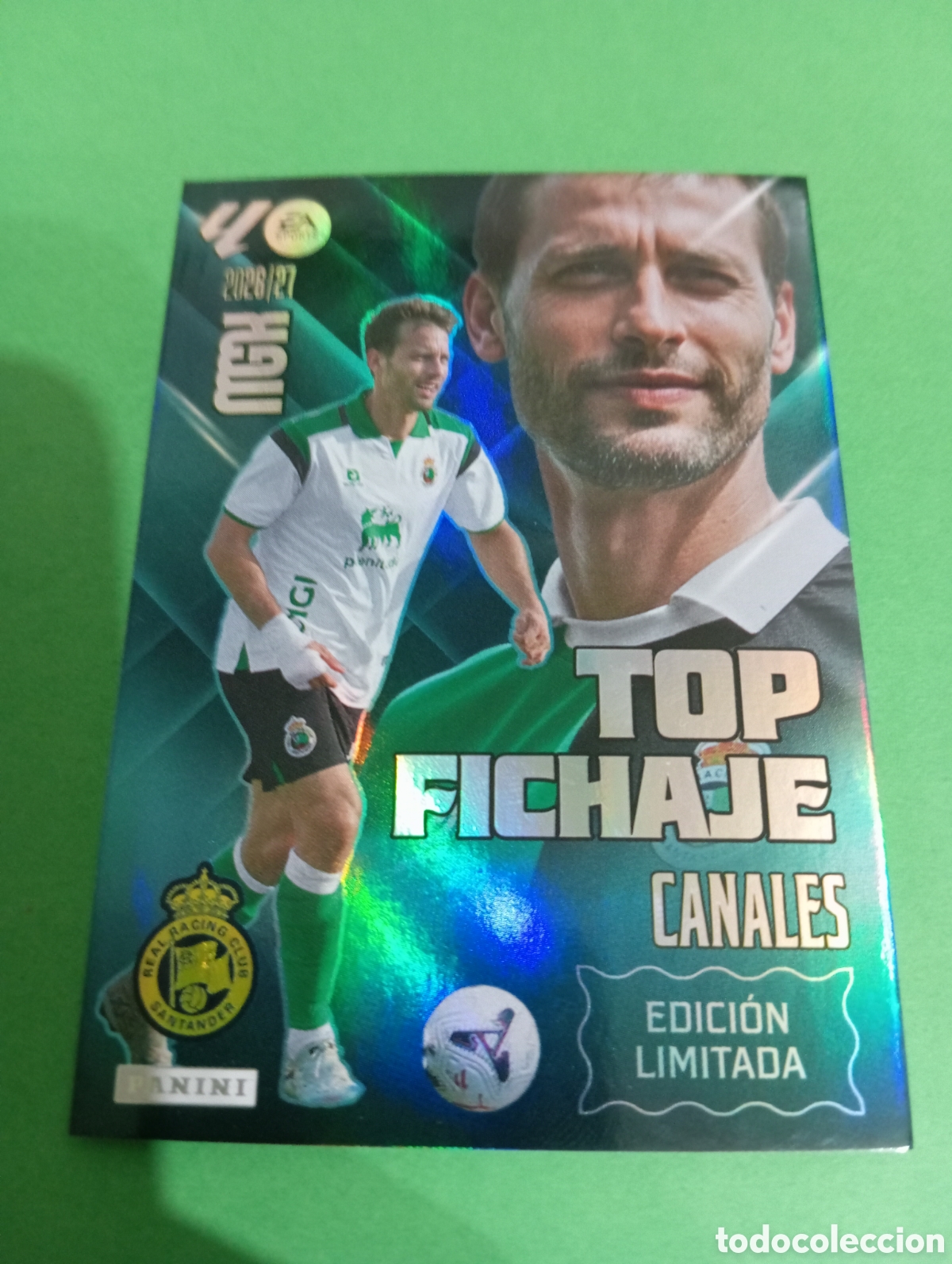 Cromos de f&uacute;tbol: Canales Racing de Santander TOP FICHAJE EDICI&Oacute;N LIMITADA / PANINI MEGACRACKS 2026/2027