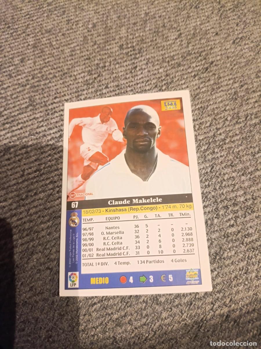 Cromos de f&uacute;tbol: Makelele Real Madrid mundicromo 2003 - Foto 2