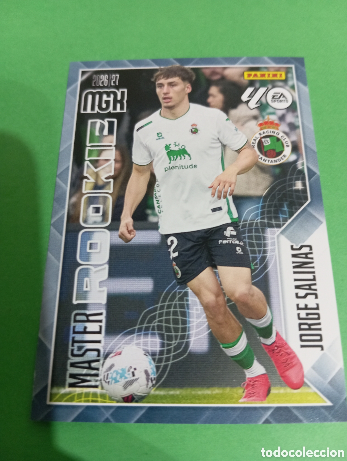 Cromos de f&uacute;tbol: Jorge Salinas Racing de Santander MASTER ROOKIE n&deg;414 / PANINI MEGACRACKS 2026/2027