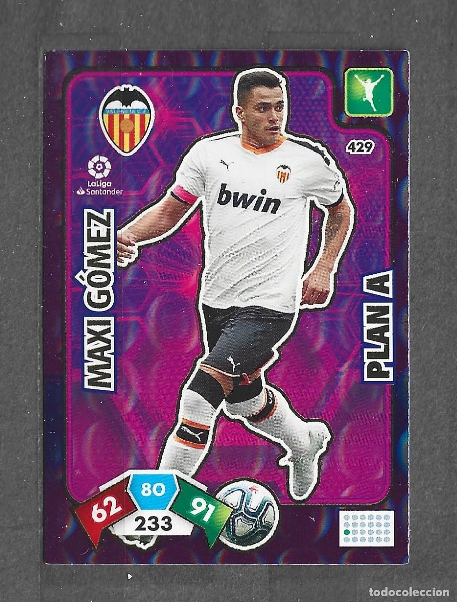 Cromos de f&uacute;tbol: Adrenalyn 19/20 - Maxi G&oacute;mez - N&ordm; 429 - Valencia - ( PAN A )