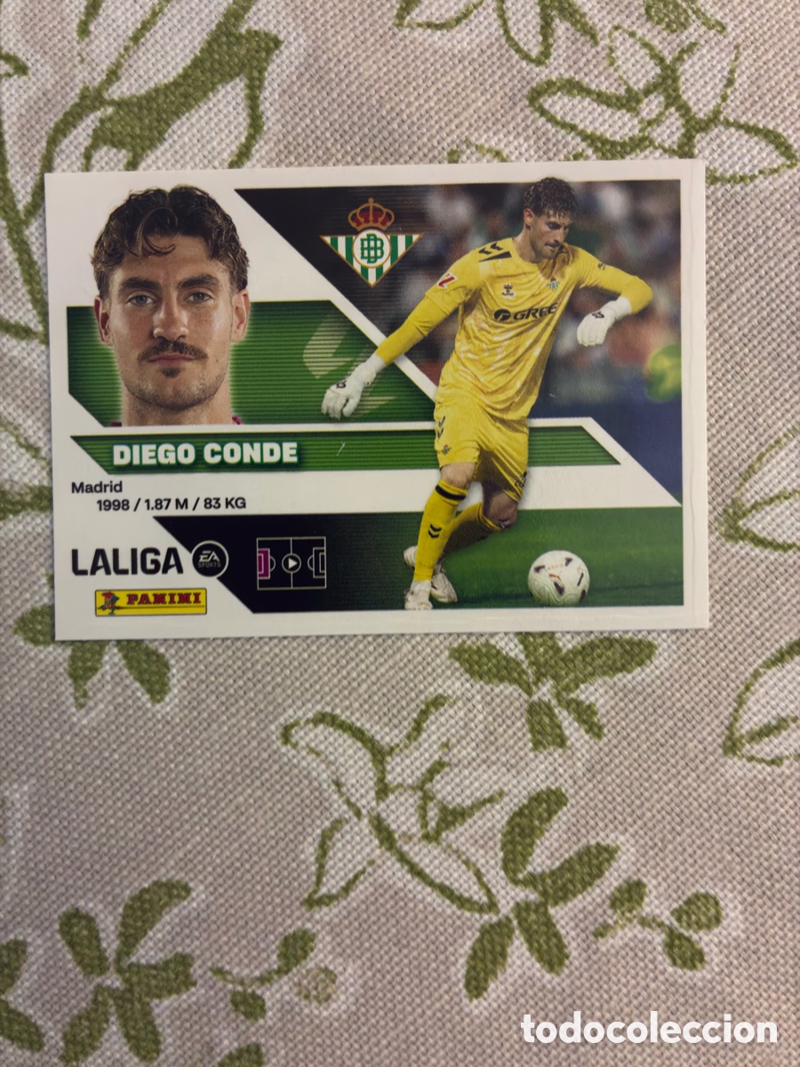 Cromos de f&uacute;tbol: Cromo Diego Conde N&ordm; 4 BIS (COLOCA) - Real Betis - Liga 2026-27 Este / Panini (Sin Pegar)
