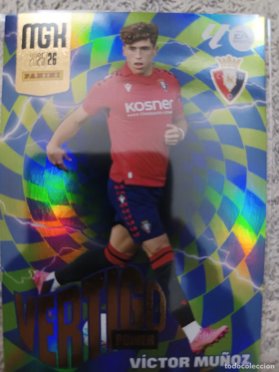 Cromos de f&uacute;tbol: MEGACRACKS 2025-2026 P 510 V&Iacute;CTOR MU&Ntilde;OZ OSASUNA V&Eacute;RTIGO POWER