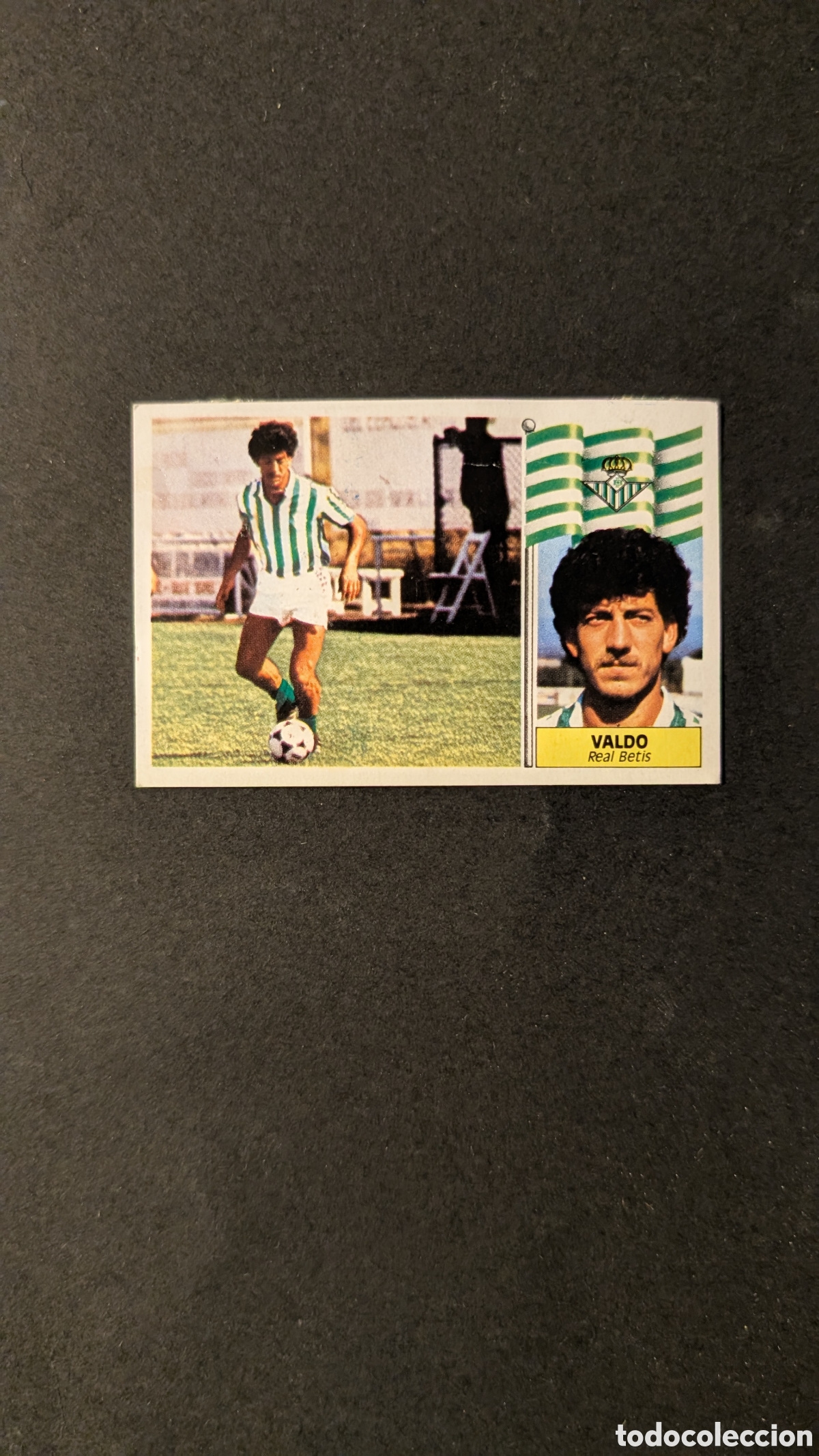 Fu&szlig;ball-Sticker: L1 VALDO BETIS BAJA LIGA ESTE 1986/87 86 87 DESPEGADO